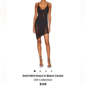 Elegant Black Sheet Black Dress